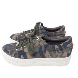 J/SLIDES NYC Hilton Platform Camo Sneaker | Size 6M | NWB
